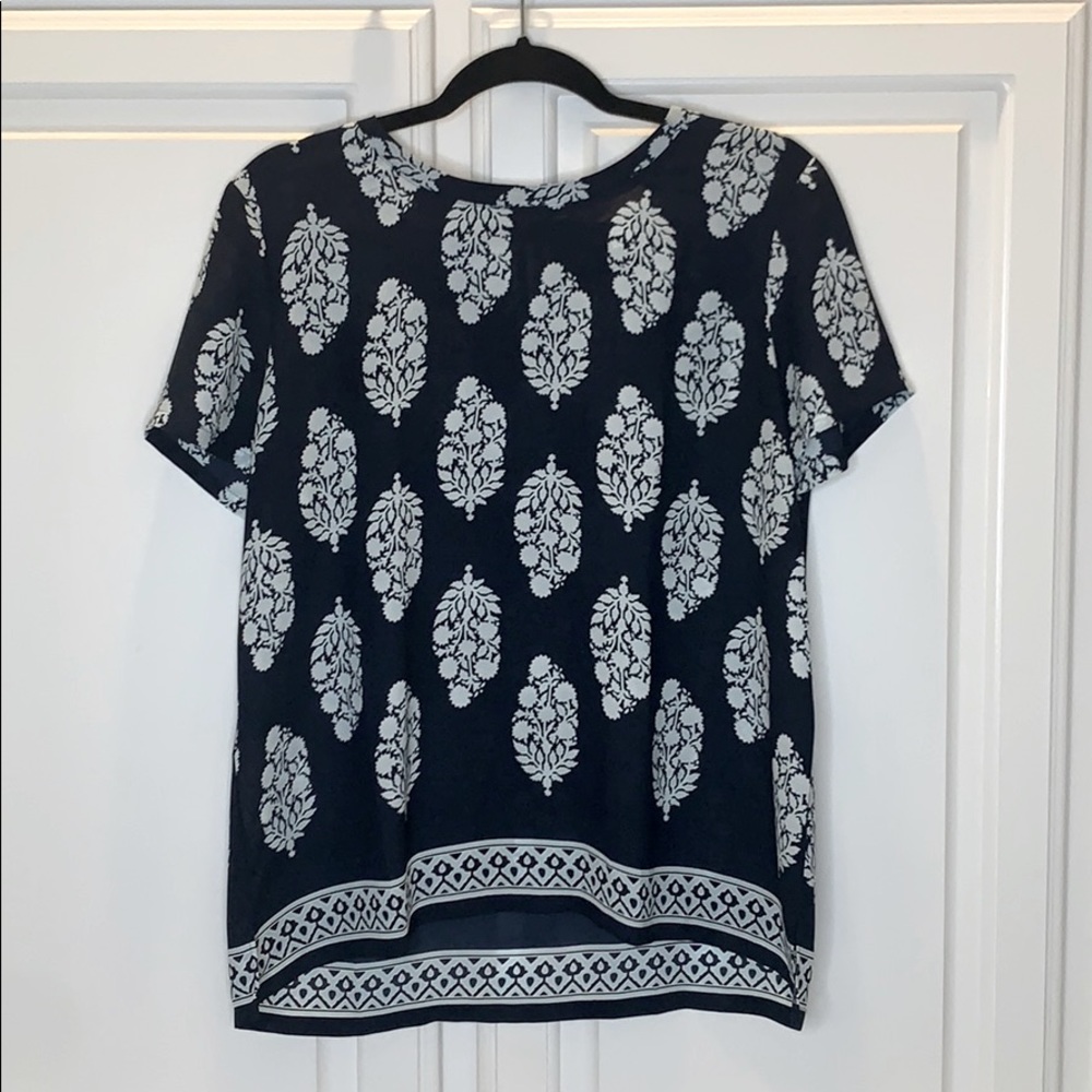 Loft Navy Blouse